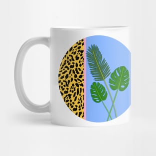 Circular leaf and pattern design Mug